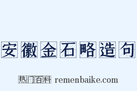 安徽金石略造句是什么意思的图片